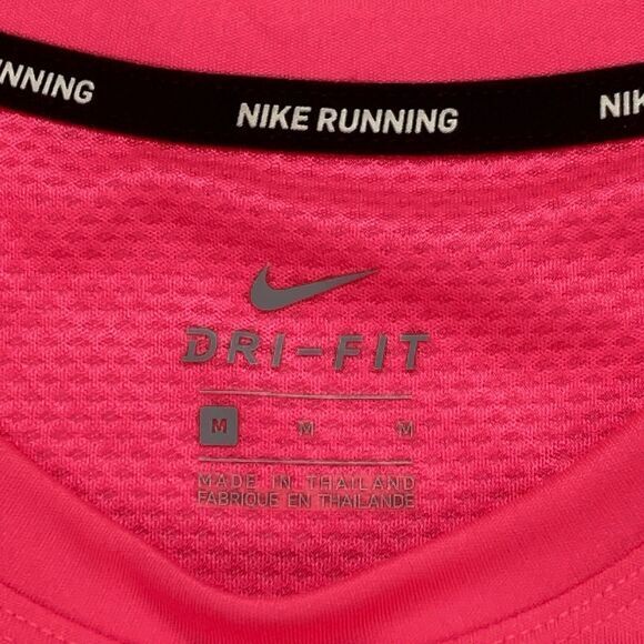 Nike City Core Dry Metallic Big Logo Tank M Pink Athletic Workout Gym Running - Picture 13 of 14